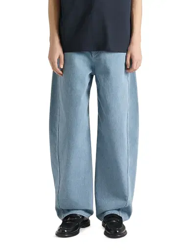 Givenchy Men's Couture Seam Jeans with Striped Reverse - Light Blue | Thumbnail 3 Givenchy Men's Couture Seam Jeans with Striped Reverse - Light Blue | Thumbnail 3