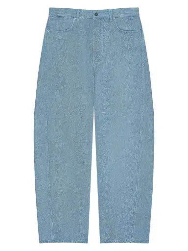 Givenchy Men's Couture Seam Jeans with Striped Reverse - Light Blue | Thumbnail 1 Givenchy Men's Couture Seam Jeans with Striped Reverse - Light Blue | Thumbnail 1