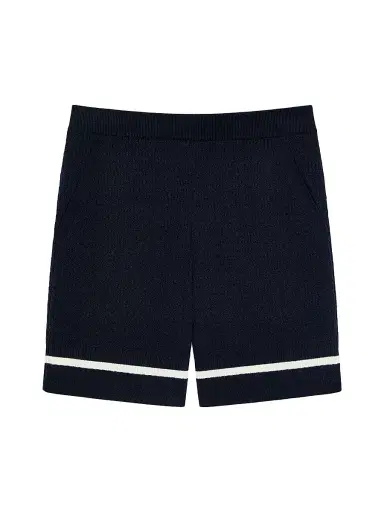 Givenchy Men's Bermuda Shorts in Knit with Logo Embroidery - Night Blue | Thumbnail 1 Givenchy Men's Bermuda Shorts in Knit with Logo Embroidery - Night Blue | Thumbnail 1