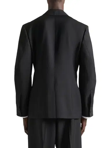 Givenchy Men's Couture Seam Single-Breasted Jacket in Wool and Mohair - Black | Thumbnail 4 Givenchy Men's Couture Seam Single-Breasted Jacket in Wool and Mohair - Black | Thumbnail 4