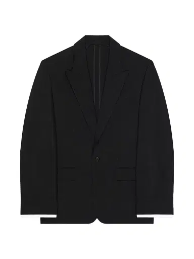 Givenchy Men's Couture Seam Single-Breasted Jacket in Wool and Mohair - Black | Thumbnail 1 Givenchy Men's Couture Seam Single-Breasted Jacket in Wool and Mohair - Black | Thumbnail 1