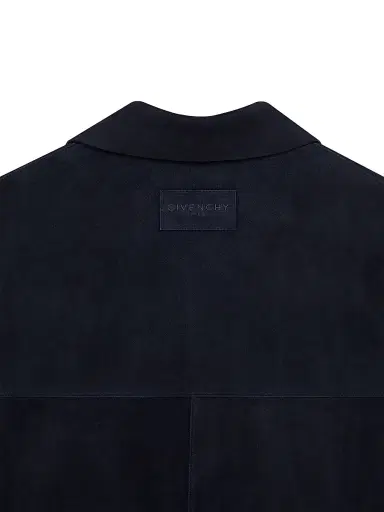 Givenchy Men's Couture Seam Overshirt in Suede - Night Blue | Thumbnail 3 Givenchy Men's Couture Seam Overshirt in Suede - Night Blue | Thumbnail 3
