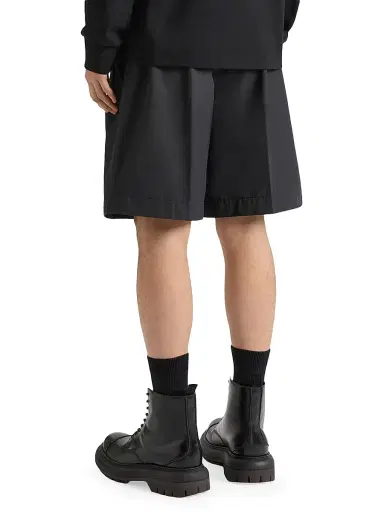 Givenchy Men's Bermuda Shorts in Poplin - Black | Thumbnail 5 Givenchy Men's Bermuda Shorts in Poplin - Black | Thumbnail 5