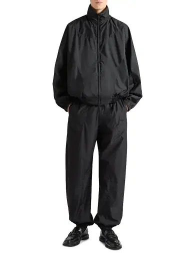 Givenchy Men's Couture Seam Joggers with Mix Material Cut-Outs - Black | Thumbnail 2 Givenchy Men's Couture Seam Joggers with Mix Material Cut-Outs - Black | Thumbnail 2