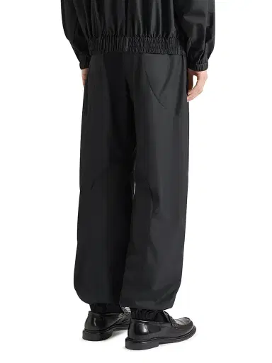 Givenchy Men's Couture Seam Joggers with Mix Material Cut-Outs - Black | Thumbnail 4 Givenchy Men's Couture Seam Joggers with Mix Material Cut-Outs - Black | Thumbnail 4