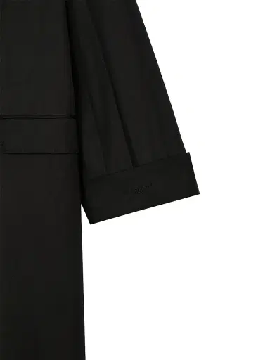 Givenchy Men's Couture Seam Double-Breasted Coat in Poplin - Black | Thumbnail 4 Givenchy Men's Couture Seam Double-Breasted Coat in Poplin - Black | Thumbnail 4