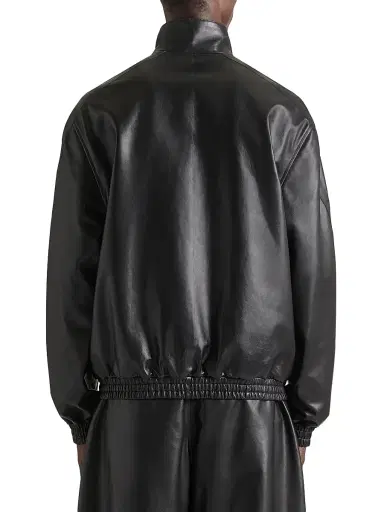 Givenchy Men's Couture Seam Track Jacket in Nappa Leather - Black | Thumbnail 4 Givenchy Men's Couture Seam Track Jacket in Nappa Leather - Black | Thumbnail 4