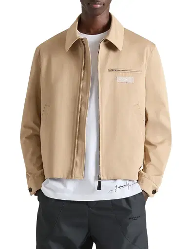 Givenchy Men's Harrington Jacket in Cotton - Beige | Thumbnail 3 Givenchy Men's Harrington Jacket in Cotton - Beige | Thumbnail 3