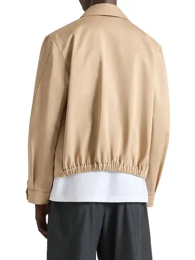 Givenchy Men's Harrington Jacket in Cotton - Beige | Thumbnail 4 Givenchy Men's Harrington Jacket in Cotton - Beige | Thumbnail 4