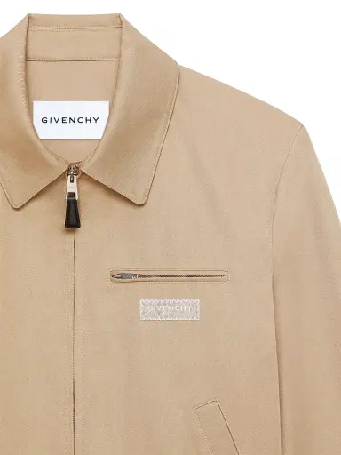 Givenchy Men's Harrington Jacket in Cotton - Beige | Thumbnail 5 Givenchy Men's Harrington Jacket in Cotton - Beige | Thumbnail 5