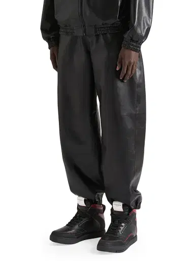 Givenchy Men's Couture Seam Jogger Pants in Nappa Leather - Black | Thumbnail 3 Givenchy Men's Couture Seam Jogger Pants in Nappa Leather - Black | Thumbnail 3