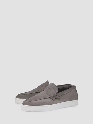 Christian Louboutin Men's The Harold I Suede Loafers - Phantom Grey - Size 13 | Thumbnail 2 Christian Louboutin Men's The Harold I Suede Loafers - Phantom Grey - Size 13 | Thumbnail 2