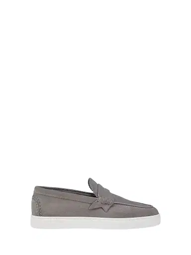 Christian Louboutin Men's The Harold I Suede Loafers - Phantom Grey - Size 13 | Thumbnail 1 Christian Louboutin Men's The Harold I Suede Loafers - Phantom Grey - Size 13 | Thumbnail 1