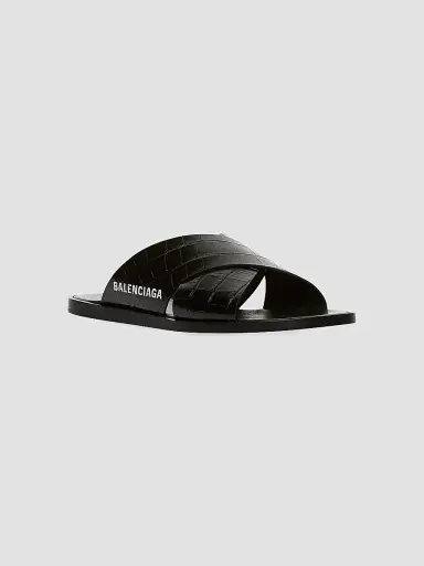 Balenciaga Men's Cosy Sandals - Black | Thumbnail 2 Balenciaga Men's Cosy Sandals - Black | Thumbnail 2