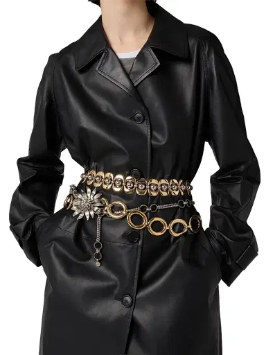 Miu Miu Women's Nappa Leather Coat - Black - Size 0 | Thumbnail 5 Miu Miu Women's Nappa Leather Coat - Black - Size 0 | Thumbnail 5