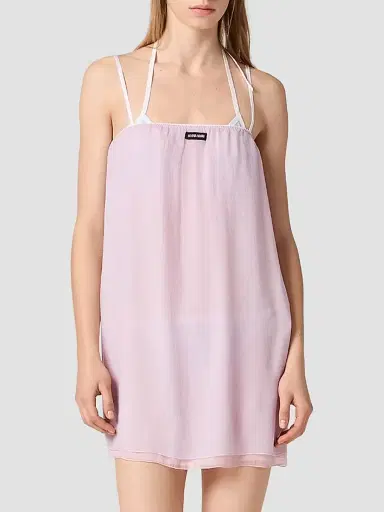 Miu Miu Women's Chiffon Dress - Mauve | Thumbnail 2 Miu Miu Women's Chiffon Dress - Mauve | Thumbnail 2