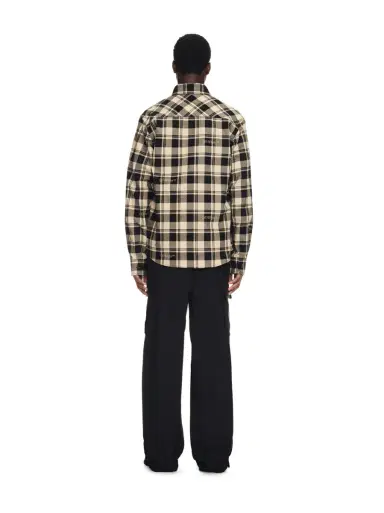 Off-White Check Flann Shirt | Thumbnail 5 Off-White Check Flann Shirt | Thumbnail 5