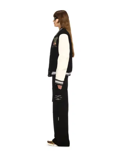Off-White Black Flowers Varsity Jacket | Thumbnail 3 Off-White Black Flowers Varsity Jacket | Thumbnail 3