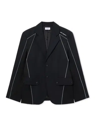 Off-White Cordura Sporty Slim Jacket | Thumbnail 1 Off-White Cordura Sporty Slim Jacket | Thumbnail 1