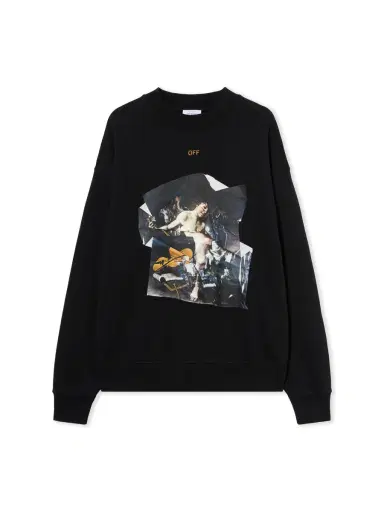 Off-White Cupid Paper Skate Crewneck Sweatshirt | Thumbnail 1 Off-White Cupid Paper Skate Crewneck Sweatshirt | Thumbnail 1