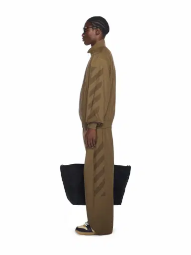 Off-White Diagonal Cotton Tracktop | Thumbnail 3 Off-White Diagonal Cotton Tracktop | Thumbnail 3
