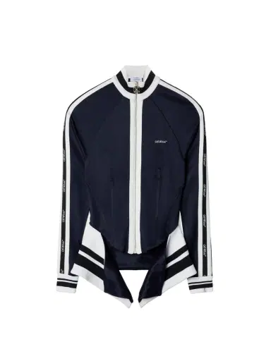 Off-White Dark Blue Corset Track Jacket | Thumbnail 1 Off-White Dark Blue Corset Track Jacket | Thumbnail 1