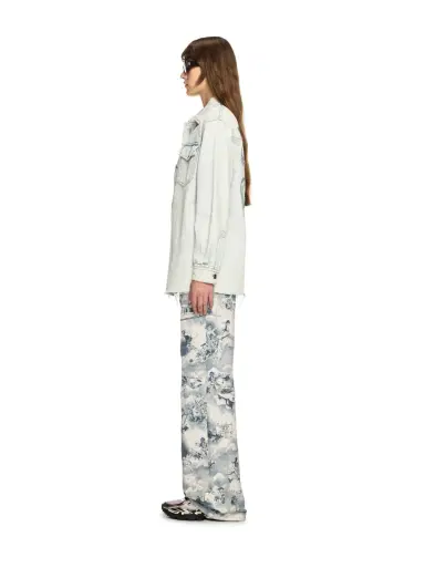 Off-White Fresco Arrow Denim Shirt Jkt Bleach-Whit | Thumbnail 3 Off-White Fresco Arrow Denim Shirt Jkt Bleach-Whit | Thumbnail 3