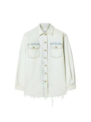Off-White Fresco Arrow Denim Shirt Jkt Bleach-Whit | Thumbnail 1 Off-White Fresco Arrow Denim Shirt Jkt Bleach-Whit | Thumbnail 1