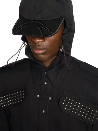 Off-White Studded Hooded Visor Arrow Shirt | Thumbnail 5 Off-White Studded Hooded Visor Arrow Shirt | Thumbnail 5
