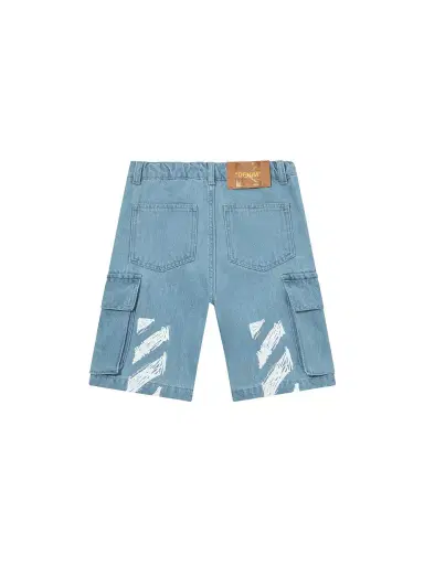 Off-White Diagonal Sketch Cargo Shorts | Thumbnail 1 Off-White Diagonal Sketch Cargo Shorts | Thumbnail 1