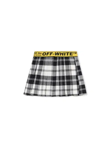 Off-White Logo Industrial Plaid Skirt | Thumbnail 2 Off-White Logo Industrial Plaid Skirt | Thumbnail 2
