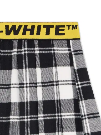 Off-White Logo Industrial Plaid Skirt | Thumbnail 3 Off-White Logo Industrial Plaid Skirt | Thumbnail 3