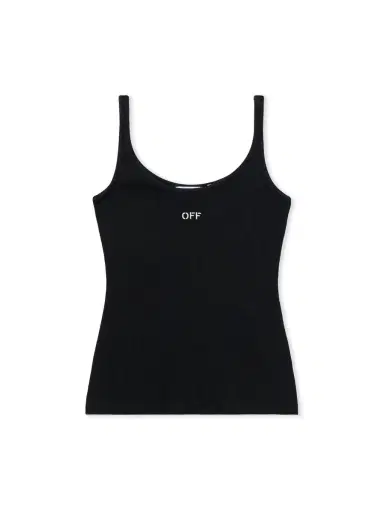 Off-White Off Stamp Rib Tank Top | Thumbnail 1 Off-White Off Stamp Rib Tank Top | Thumbnail 1
