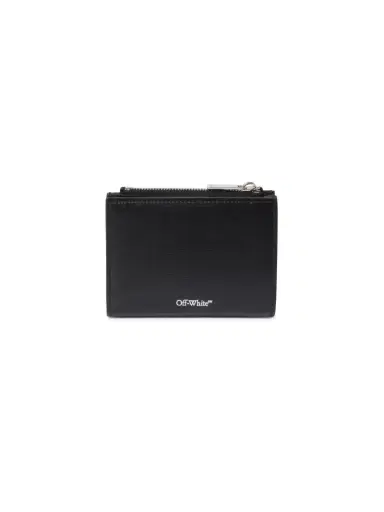 Off-White Black Jitney Quote Zipped Bifold | Thumbnail 2 Off-White Black Jitney Quote Zipped Bifold | Thumbnail 2