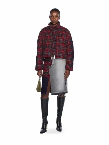 Off-White Arrow Spray Check Puffer Jacket | Thumbnail 2 Off-White Arrow Spray Check Puffer Jacket | Thumbnail 2