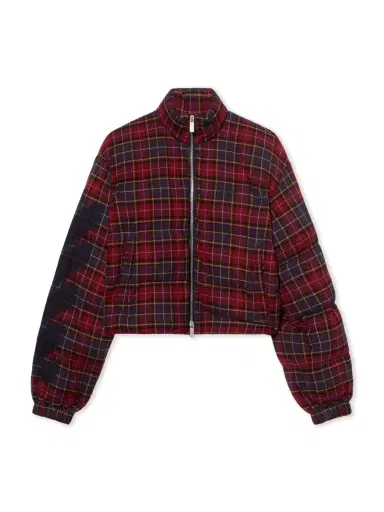 Off-White Arrow Spray Check Puffer Jacket | Thumbnail 1 Off-White Arrow Spray Check Puffer Jacket | Thumbnail 1