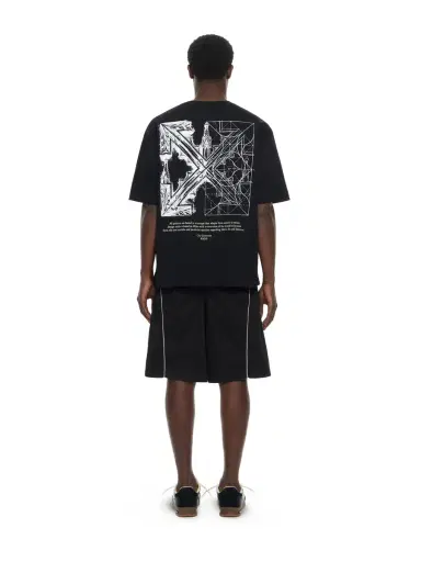 Off-White Owr Gd Gab Milit Relax Shorts | Thumbnail 4 Off-White Owr Gd Gab Milit Relax Shorts | Thumbnail 4