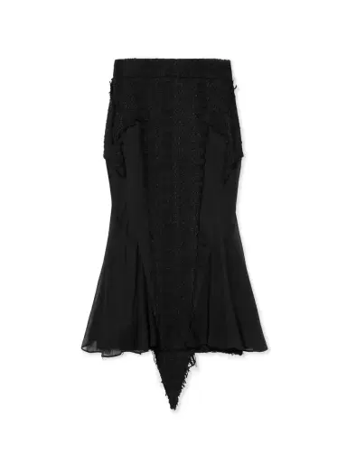 Off-White Tweed Star Skirt | Thumbnail 1 Off-White Tweed Star Skirt | Thumbnail 1
