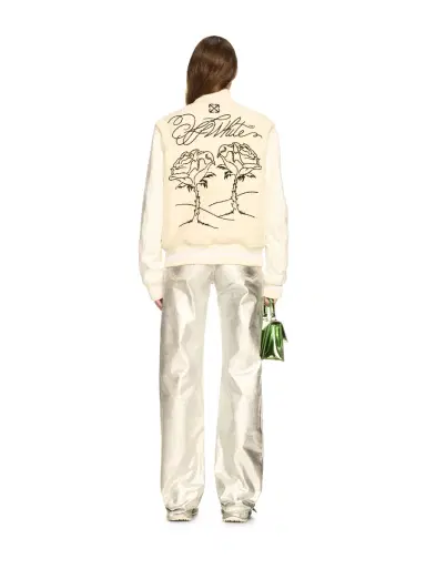 Off-White White Rose Valley Varsity Jacket | Thumbnail 4 Off-White White Rose Valley Varsity Jacket | Thumbnail 4
