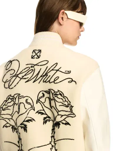 Off-White White Rose Valley Varsity Jacket | Thumbnail 5 Off-White White Rose Valley Varsity Jacket | Thumbnail 5