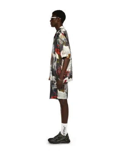 Off-White World Paint Viscose Bowling Shirt | Thumbnail 3 Off-White World Paint Viscose Bowling Shirt | Thumbnail 3