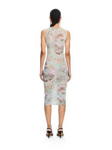 Off-White Light Jersey Storytelling Sleeveless Dress | Thumbnail 4 Off-White Light Jersey Storytelling Sleeveless Dress | Thumbnail 4