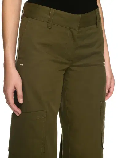 Off-White Green Toybox Cotton Cargo Pants | Thumbnail 5 Off-White Green Toybox Cotton Cargo Pants | Thumbnail 5