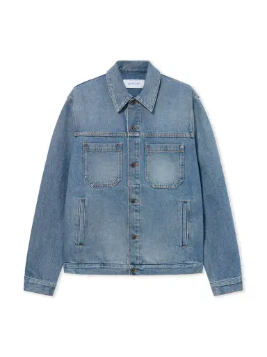 Off-White Half Arrow Denim Skate Jacket | Thumbnail 1 Off-White Half Arrow Denim Skate Jacket | Thumbnail 1