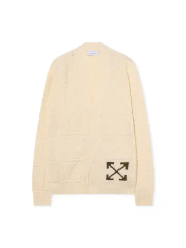 Off-White Arrow 3D Stitch Cardigan | Thumbnail 1 Off-White Arrow 3D Stitch Cardigan | Thumbnail 1