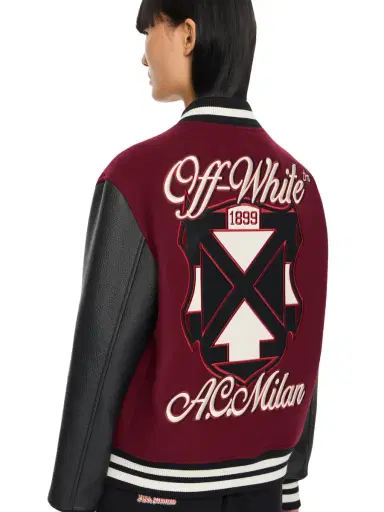 Off-White Off-White™ c/o AC Milan Varsity Jacket | Thumbnail 5 Off-White Off-White™ c/o AC Milan Varsity Jacket | Thumbnail 5
