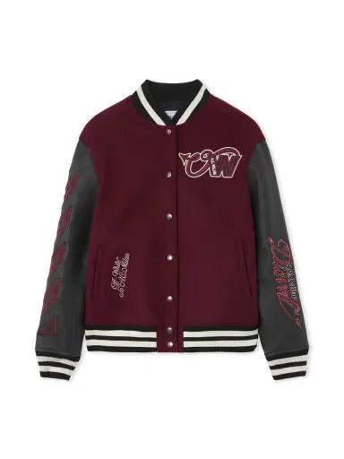 Off-White Off-White™ c/o AC Milan Varsity Jacket | Thumbnail 1 Off-White Off-White™ c/o AC Milan Varsity Jacket | Thumbnail 1