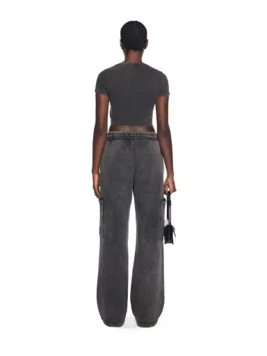 Off-White News Print 90s Crop Logo Tee | Thumbnail 4 Off-White News Print 90s Crop Logo Tee | Thumbnail 4