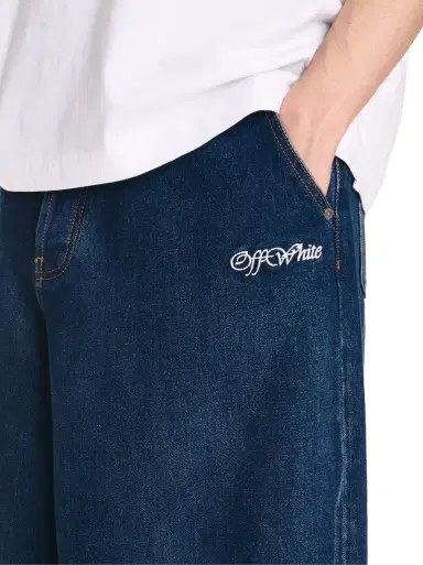 Off-White SCRIPT WIDE JEANS | Thumbnail 5 Off-White SCRIPT WIDE JEANS | Thumbnail 5