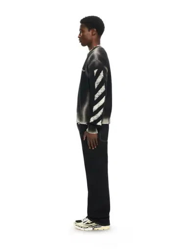 Off-White Diag Corrosion Crewneck Sweater | Thumbnail 3 Off-White Diag Corrosion Crewneck Sweater | Thumbnail 3